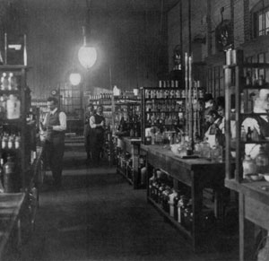 The Chemistry Laboratory at Edison's Invention Factory in West Orange, New Jersey around 1910