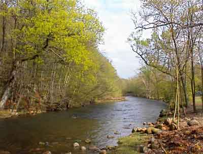 Pequannock River at Appelt Park in Riverdale, New Jersey